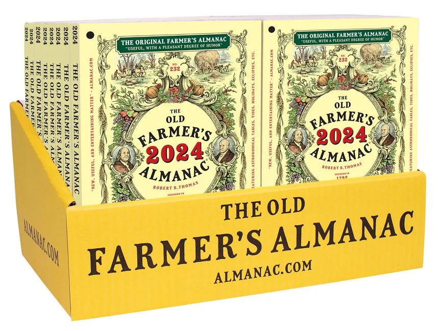 The 2024 Old Farmer’s Almanac 24-copy counter display