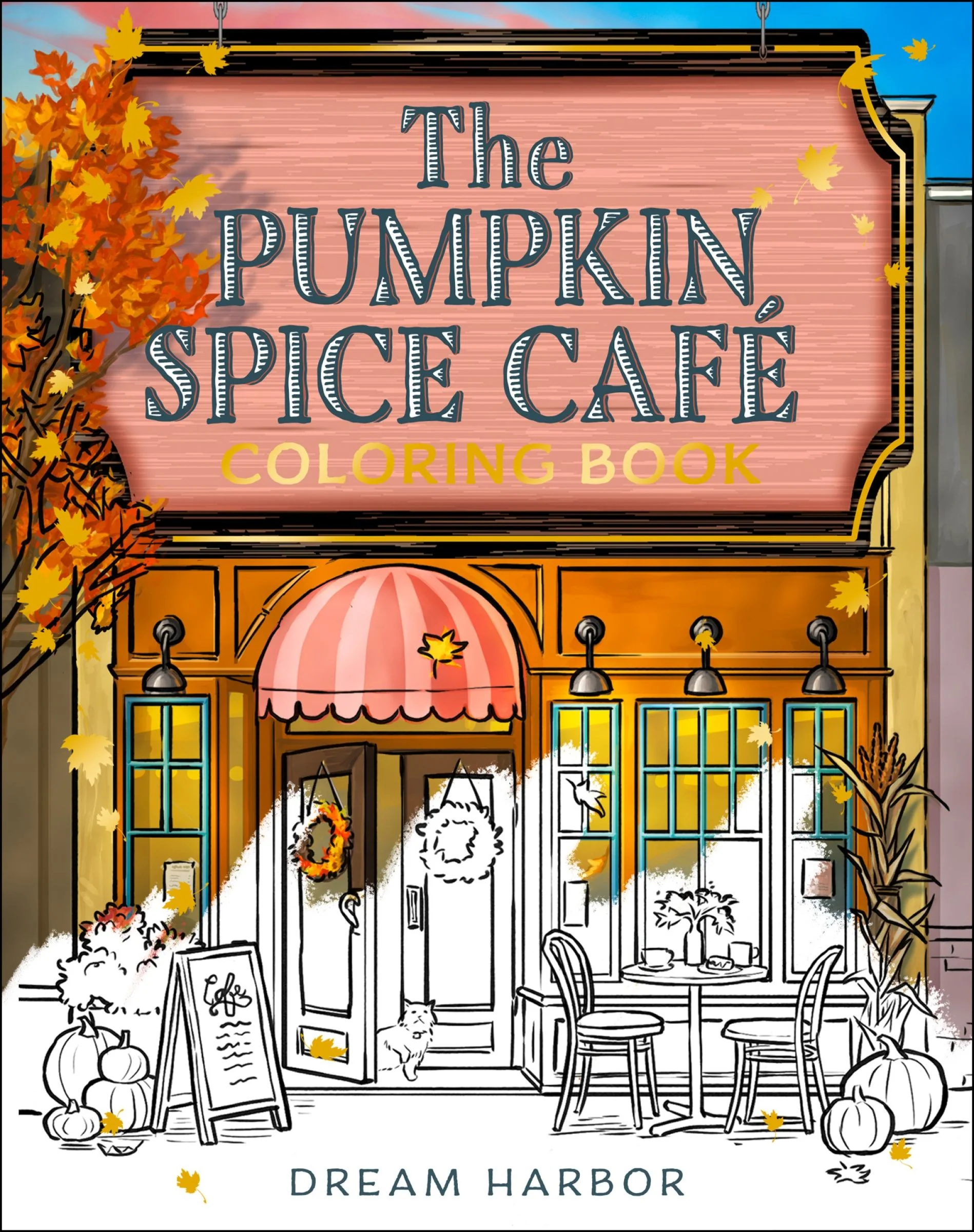 The Pumpkin Spice Café Coloring Book (Dream Harbor) - Image 2
